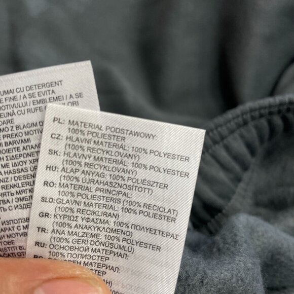 NEW Adidas Mens Tapered Fit Grey Jogger Sweatpants M Polyester Ankle Zip - Picture 5 of 8